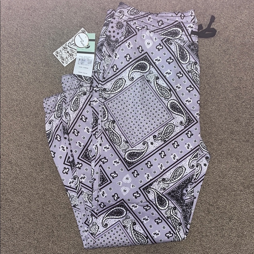 Paisley Patterned Joggers